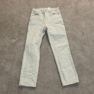 cream jeans